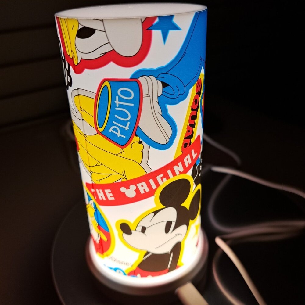 Lot of 2 Disney Tabletop Lamp Mickey & Friends Color‎ Changing LED New Sealed 5"